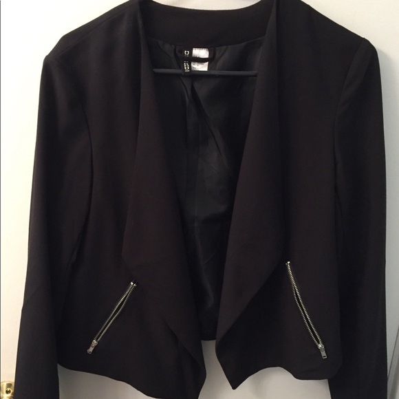 Black Waterfall front blazer - Picture 1 of 3